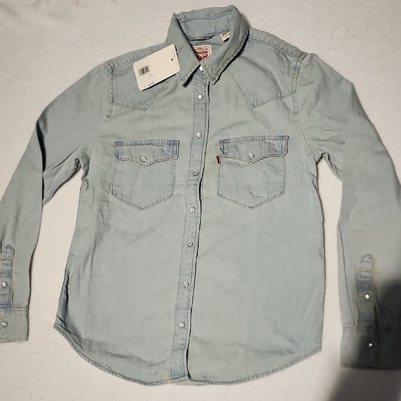 Light Blue Denim Shirt - Picture 2 of 7